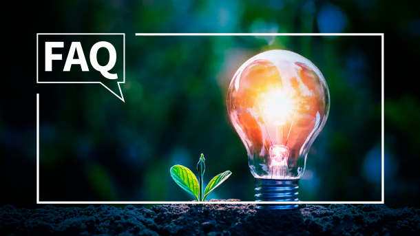 Aufmacherbild FAQ mit Schriftzug FAQ