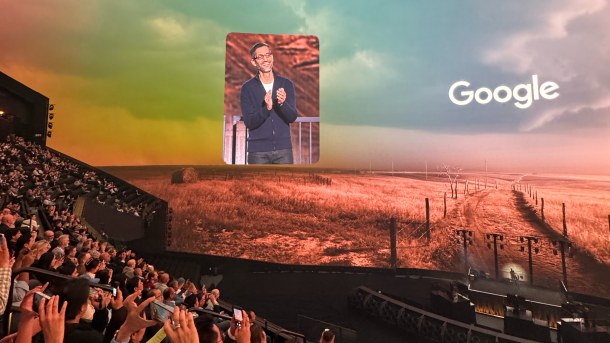 Sundar Pichai at the Wizard of Oz event at the Sphere in Las Vegas