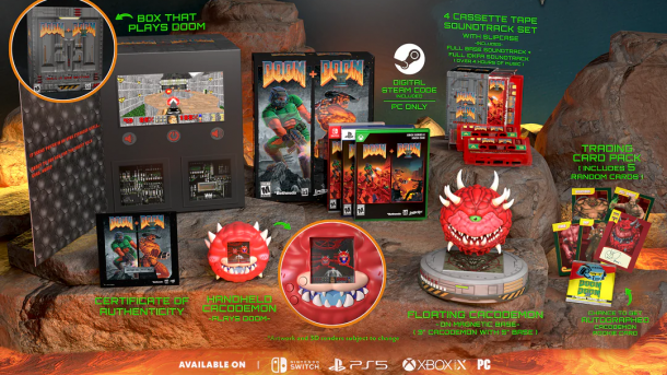 Contents of the collector's edition of Doom