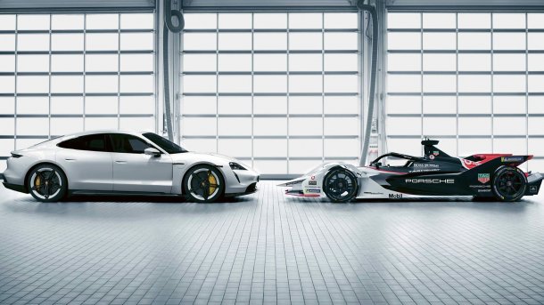 Gegenüberstellung Porsche Taycan und Porsche 99X