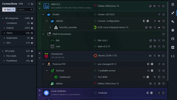 Screenshot from XPipe