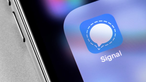 Signal-App auf einem Smartphone