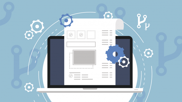 Document in front of a screen