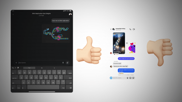 Gemini-App und Instagram-App