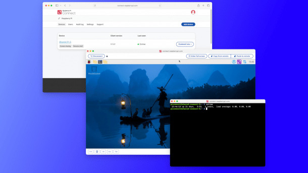 Raspberry Pi Connect window