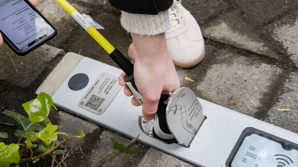 One of the loading kerbs tested in Cologne