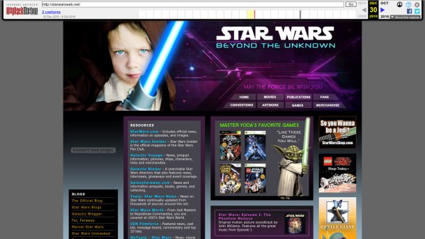 Screenshot einer Tarn-Website