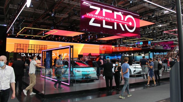Stand von VW auf der IAA 2021