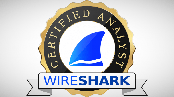 The logo of the Wireshark certificate