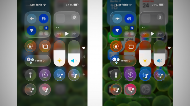 Example of better readability in iOS 26 Developer Beta 2