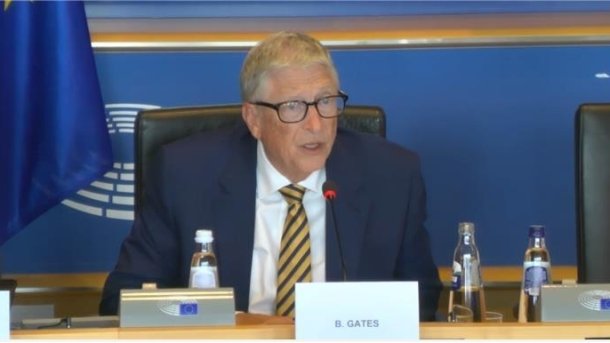 Bill Gates in the EU Parliament