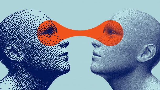 Visual,Contact.,Two,Opponents,Facing,Each,Other.,People,Talk,Face