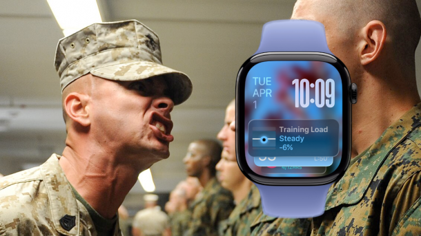 Apple Watch mit echtem Drill-Sergeant