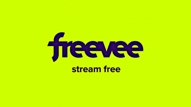 Schriftzug "freevee", darunter "stream free"