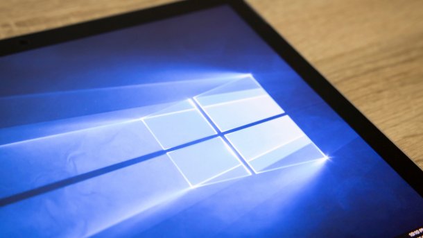 Windows-Hintergrundbild auf einem Tablet