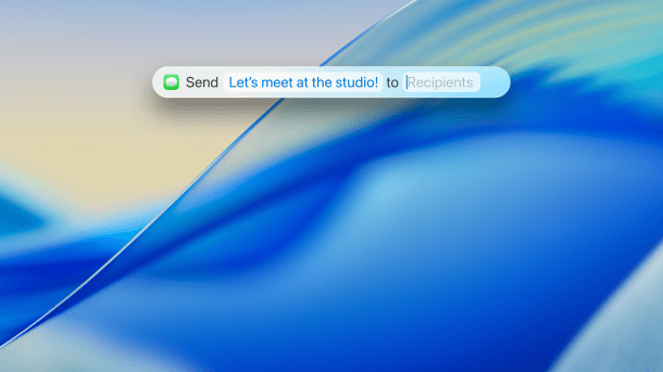 macOS Spotlight, here already in the upcoming macOS 26