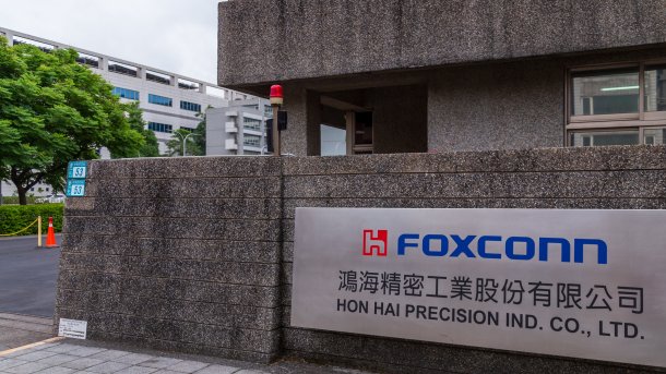 Foxconn company sign