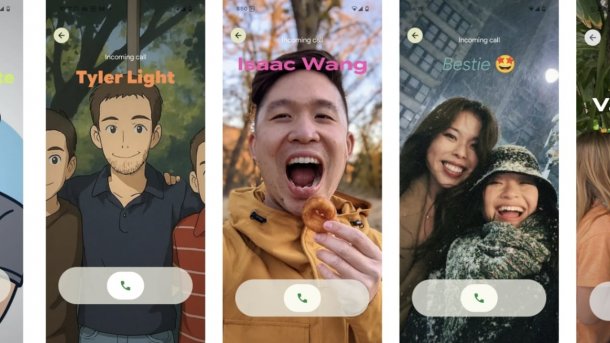 Beispiele der Funktion Anruferansicht