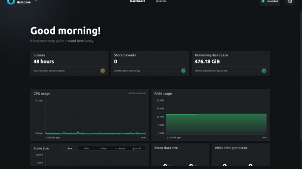 Screenshot Dashboard