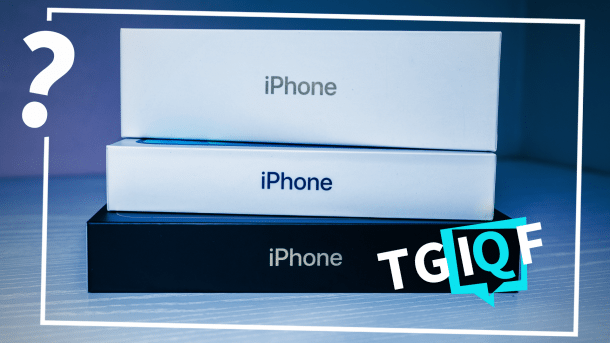 Drei iPhone-Boxen auf einem Tisch