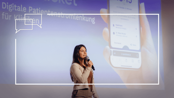 Katharina Feiertag bei der Vorstellung von Quickticket