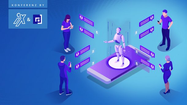 Chatbot steht auf Smartphone