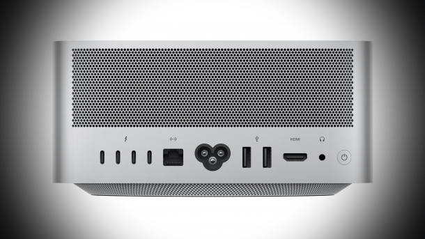 Mac Studio mit Ports