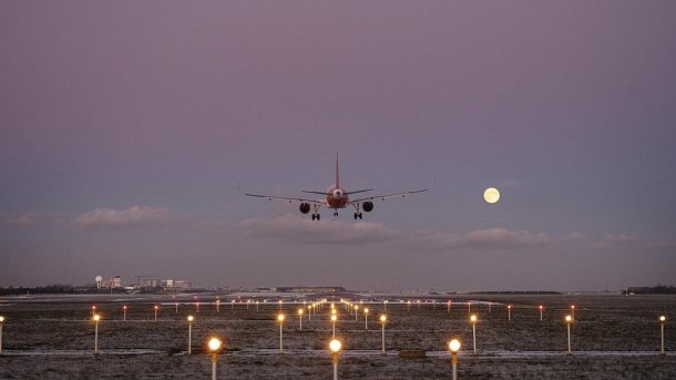 Ein Flugzeug am Flughafen Kopenhagen