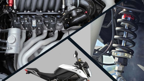V8-Motor, Federbein, Zero DS