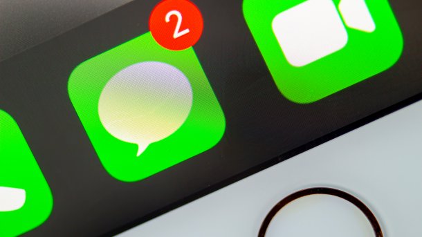 iMessage icon with two notifications