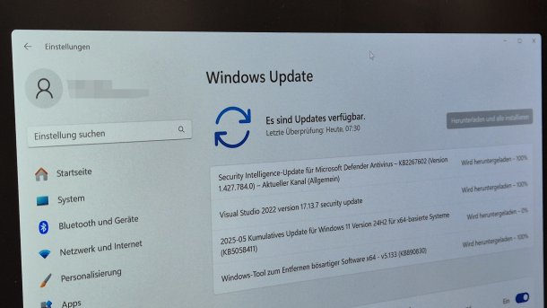 Windows Updates verfügbar: Herunterladen