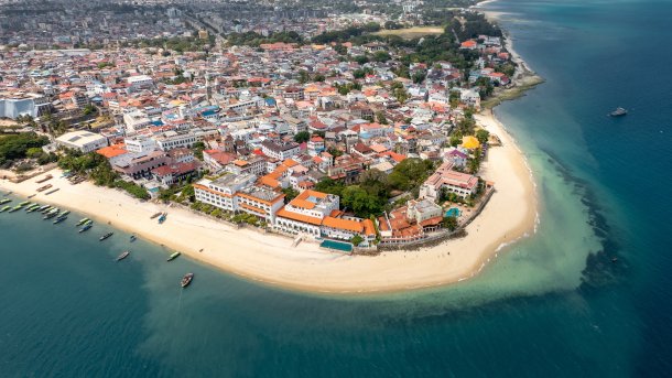 Luftaufnahme von Sansibar