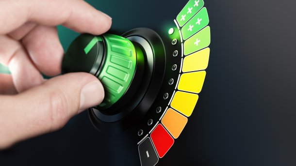 Skala von Rot bis Grün