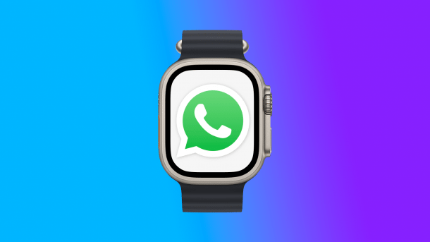 Apple Watch with WhatsApp logo