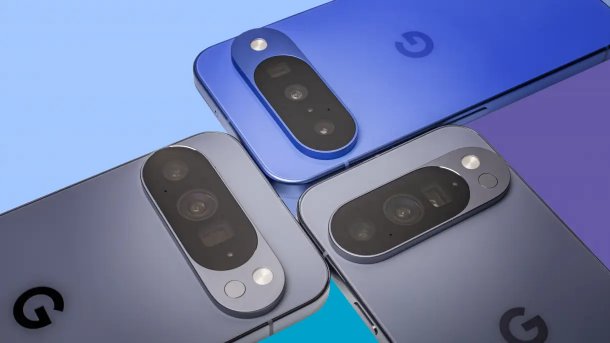 Pixel 10 Familie von hinten