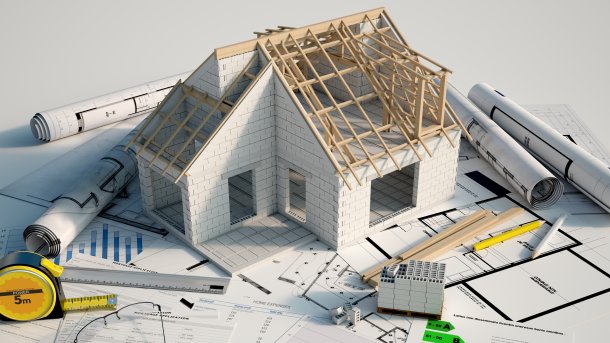 3d,Renderin,Of,A,House,Under,Construction,On,Top,Of