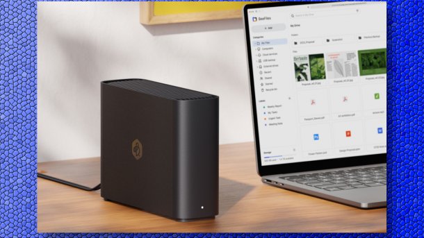 BeeStation next to laptop