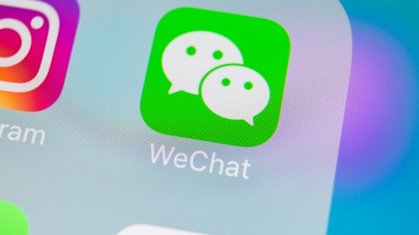 WeChat icon on iPhone