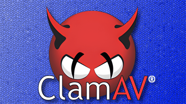 ClamAV logo on background