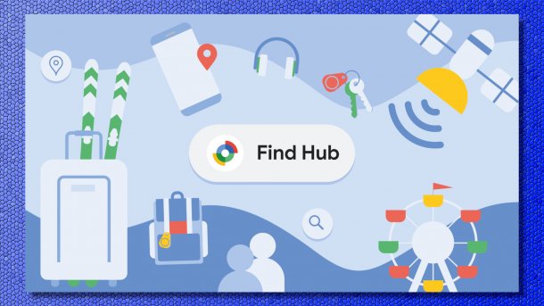 Logog zu Googles "Find Hub"