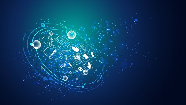 Abstrakte Darstellung von Gesundheitsdaten