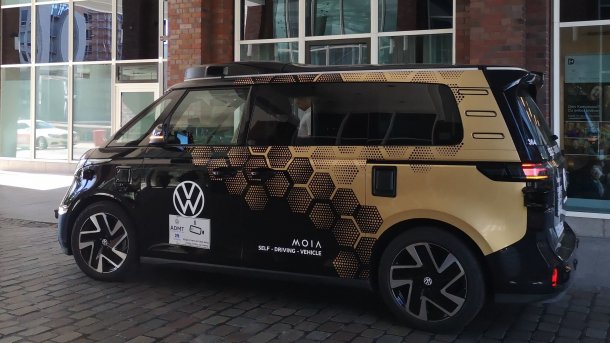 Autonomes Fahrzeug von Moia in Hamburg