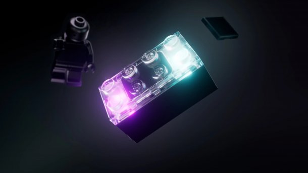 Lego Smart Brick: Klemmbaustein mit transparentem Top und innerer Beleuchtung