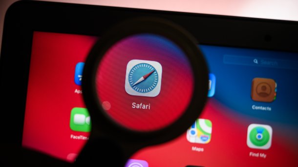 Safari-Icon auf einem iPad