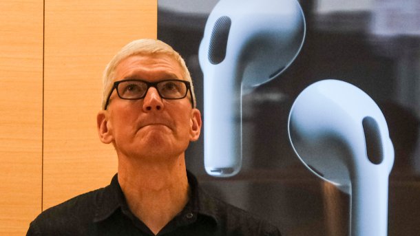 Apple-Chef Tim Cook im Jahr 2021