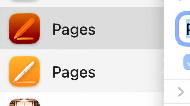 Mehrere Pages-Icons
