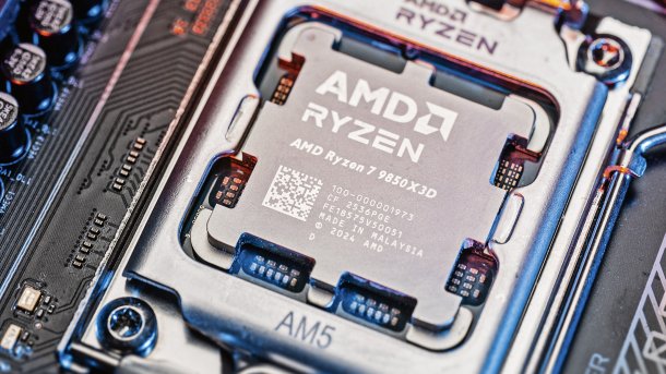 AMD processor in a motherboard