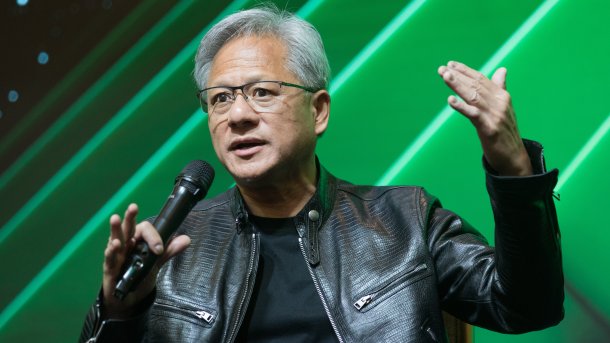 Nvidia-CEO Jensen Huang während einer Veranstaltung auf der Computex im Juni 2024 in Taipeh. 