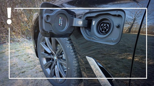 BMW 520e Ladeanschluss