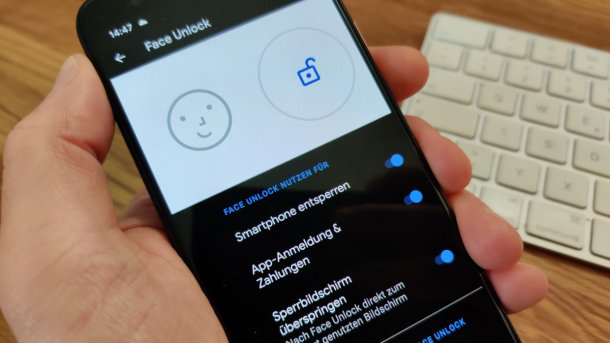 Pixel 4 with Face Unlock